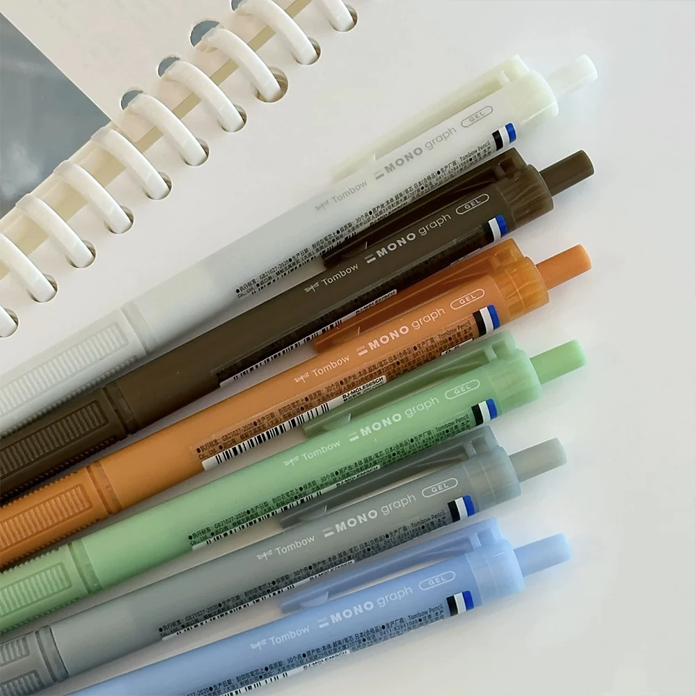 Фото Японская гелевая ручка Tombow Instant Smooth, быстросохнущая, гладкое письмо, не размазывается, удобна в использовании, черная ручка для письма. №4