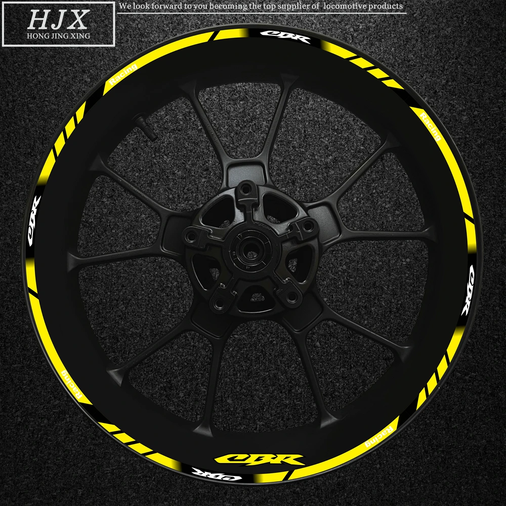 

Декоративная светоотражающая водонепроницаемая наклейка Cbr250 400 600 650 900 1000 1100 для Honda CBR RR серии 17-дюймовый обод наклейка на колесо рама