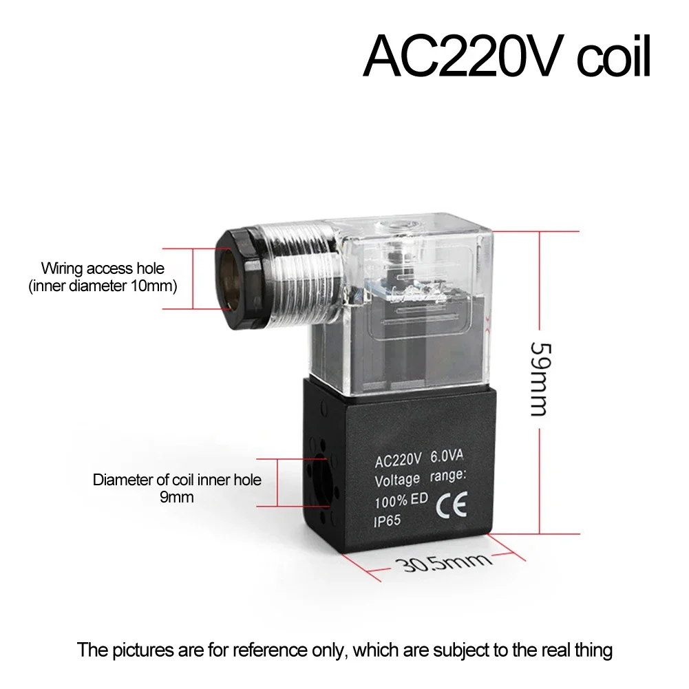 Катушка электромагнитного клапана DC24V 12V AC220V 110V для 4V210-08 3V110-06 4V220 4V230