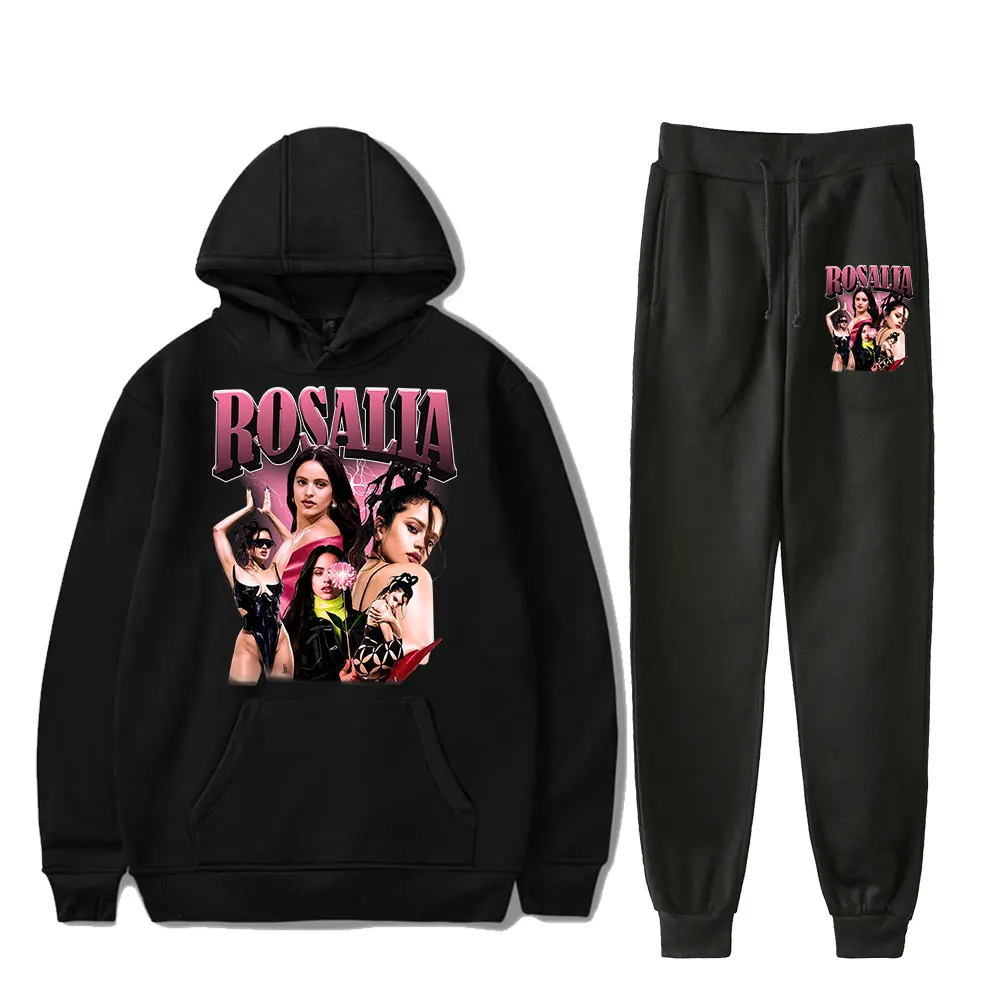Roshola Motomami Merch Rosalia Винтаж 90-х годов Толстовки с капюшоном для мужчин и женщин Брюки