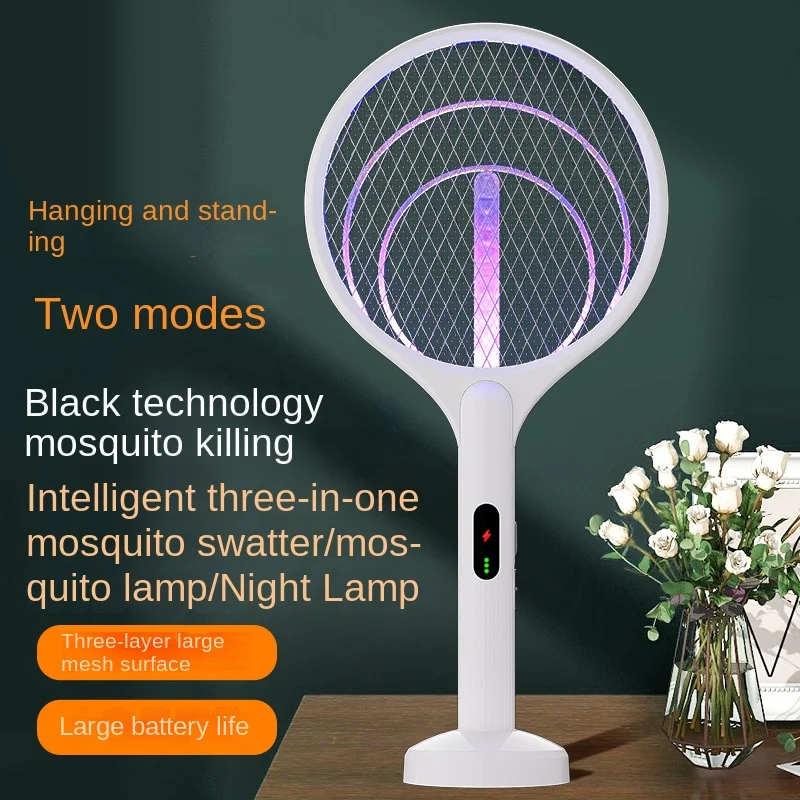 

Москитная мухобойка, аккумулятор 3000 В, USB