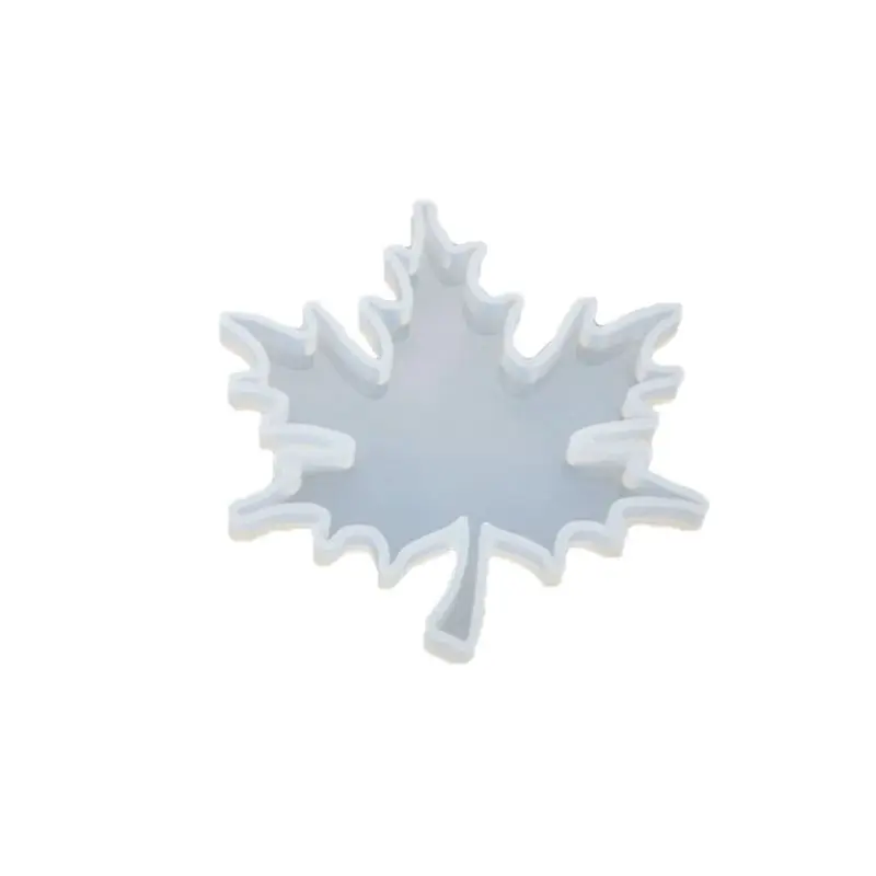 

69HB DIY Coaster Carfts Epoxy Mold UV Resin Crystal Silicone Molds Round Maple Leaf Shape Decorations Making