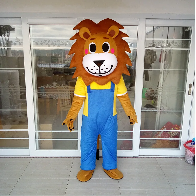 

Simbok Animal Lion Cartoon Figure Costume Commercial Activities Head Cover Flyers Clothes Doll Modeling Performance Doll Props