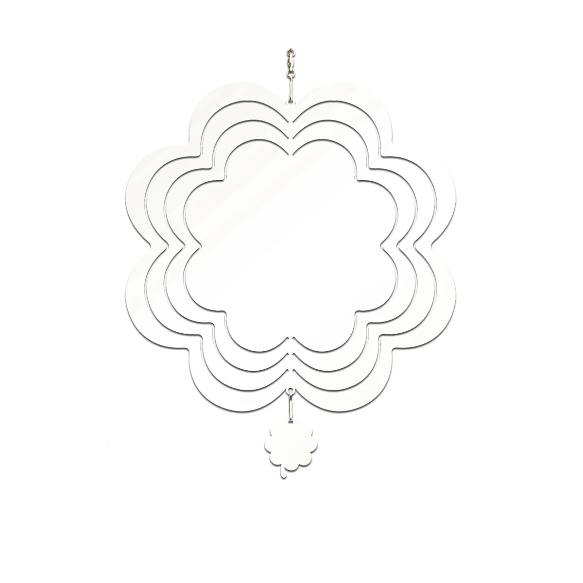 

6Pcs 10 Inch Sublimation Wind Spinner Blanks 3D Garden Wind Spinners Sublimation Blanks Double Sided Wind Sculptures A