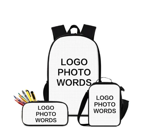 

Custom Your Logo/Name/Image Printing School bag For Teenager Boys Girls Bookbags Children Kids Student School Bags