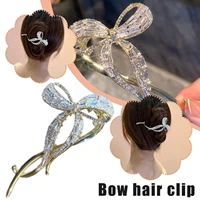 metal bow hair clip banana clips hair clips for women hair claws barrettes ponytail holder hairpins hair accesso z0o6
