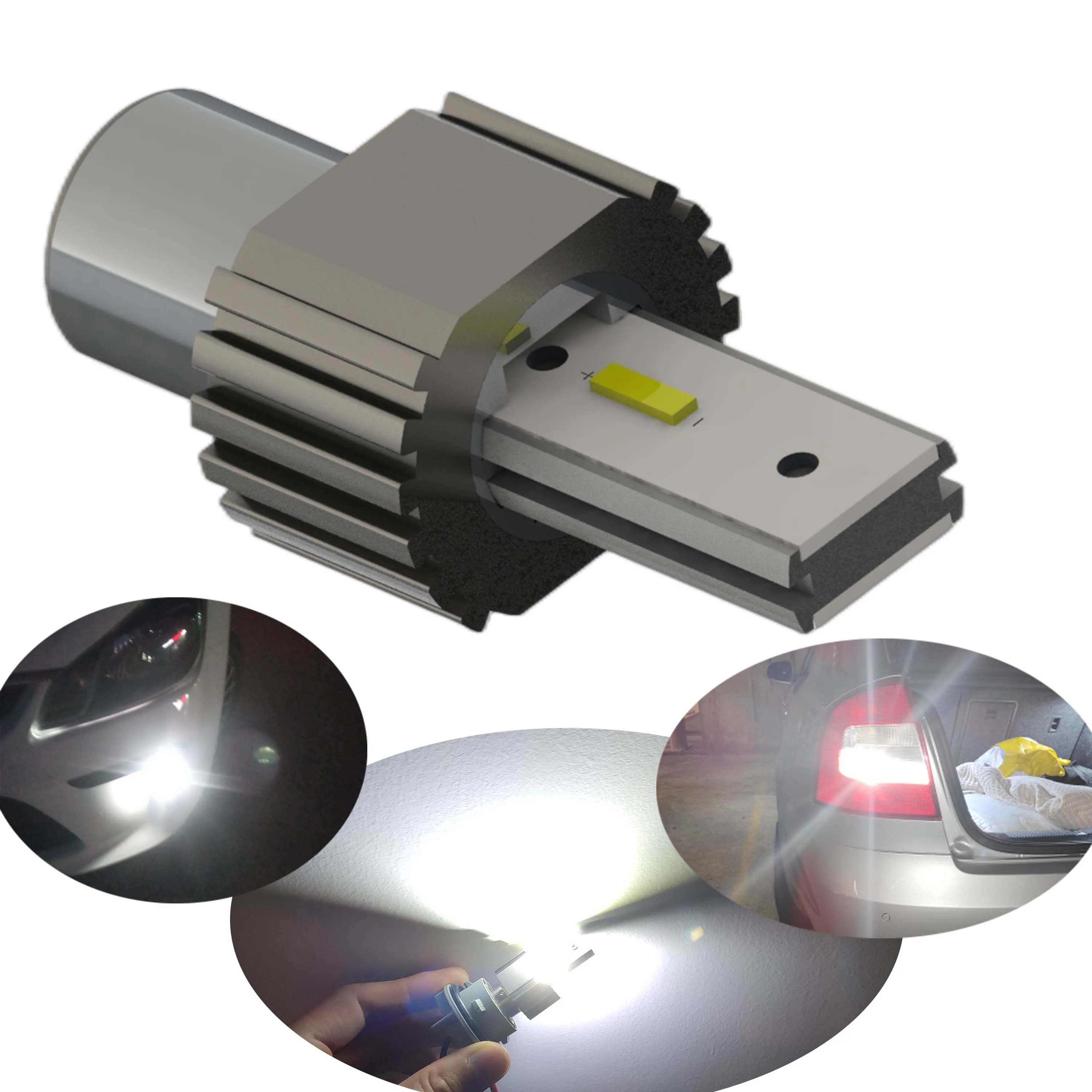 1156 S25 BA15S P21W LED Canbus 2SMD CSP лм задний указатель поворота автомобиля LED дневные ходовые огни DRL лампа