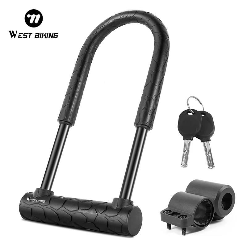 Портативный Противоугонный U-образный Замок WEST BIKING 29x16 См