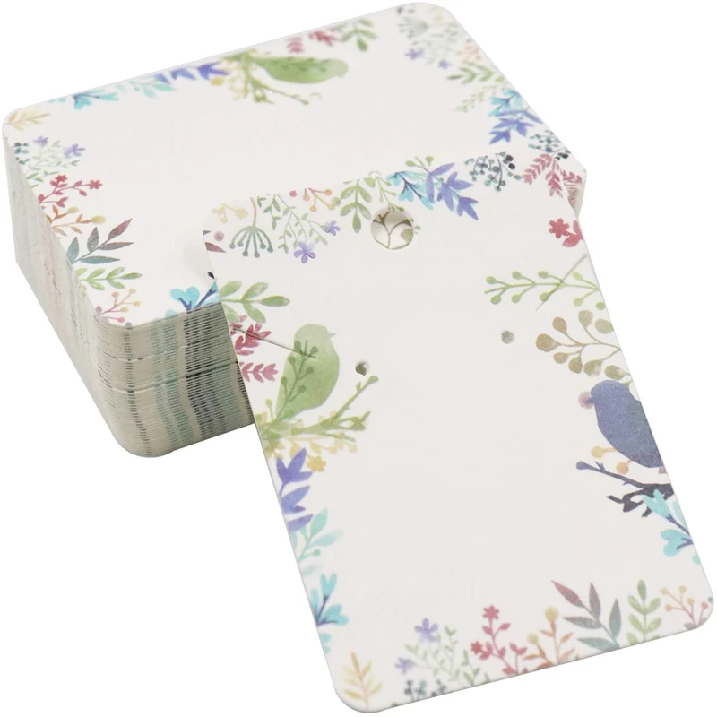 

Бумажные карточки-держатели для сережек 30 шт.