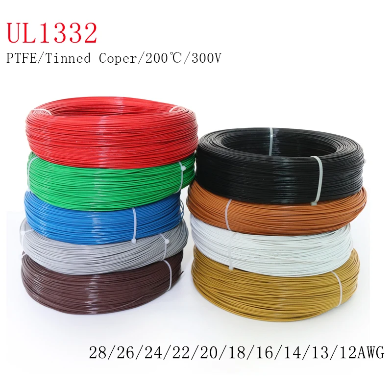 5/10 м UL1332 PTFE провод FEP пластиковый изолированный высокотемпературный электронный