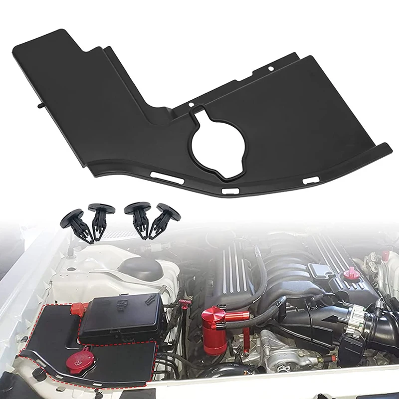 

Car Fuel Tank Engine Compartment Side ABS Panel Cover For Dodge Charger Challenger Chrysler 300/300c 2011-2021 SXT/GT/RT