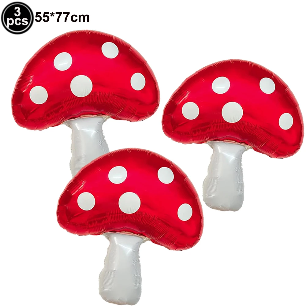 

Большой воздушный шар из фольги с грибом, красный, коричневый, фиолетовый, розовый