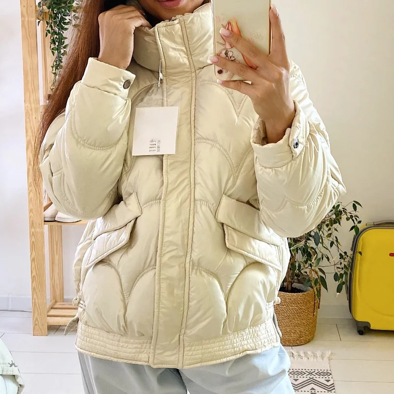 

Women's Cotton-padded Jacket Bright Puffer Jacket Winter 2021 New Short Jacket Bubble Jacket Parkas Women Bubble Coat Warm