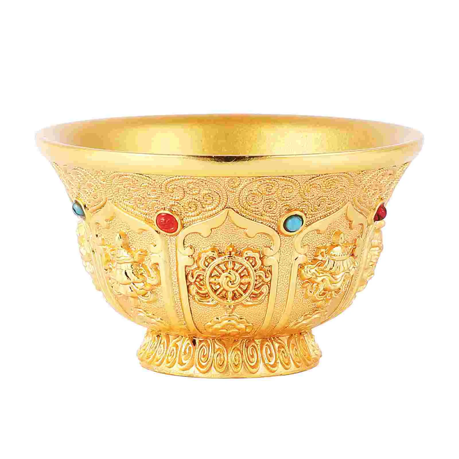 

Temple Offering Bowl Decoration Bowl Worship Bowl Bowl Copper Offering Bowl Offering Cup Offering Bowl for Altar