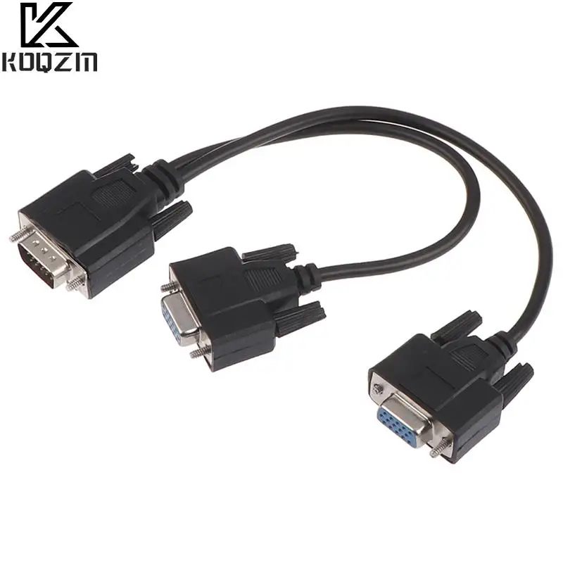 NEW 15Pin VGA Male To 2 Vga Svga Female Adapter Splitter Video Monitor Cable