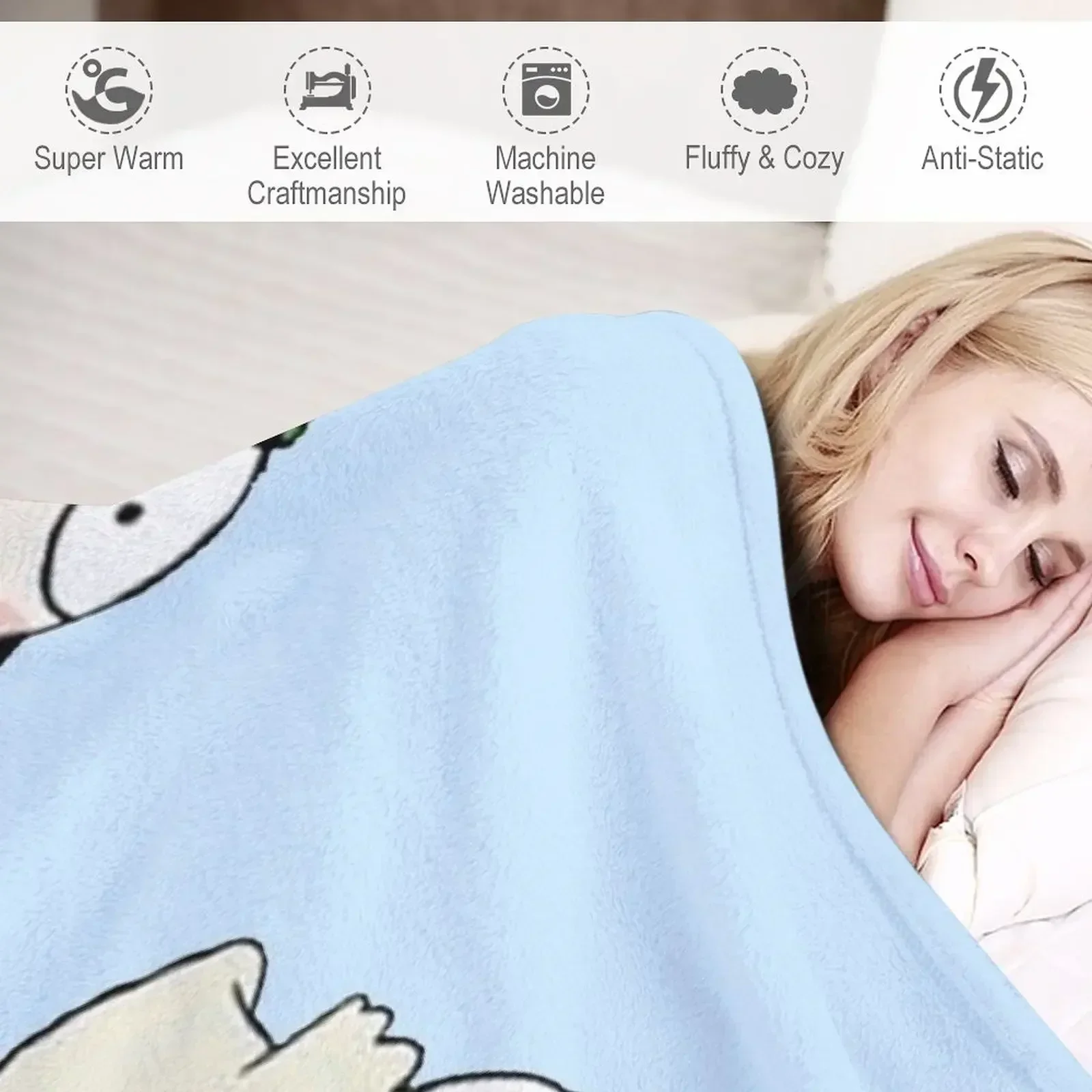 Одеяло Сара и Утка винтажные мягкие гигантские одеяла для дивана