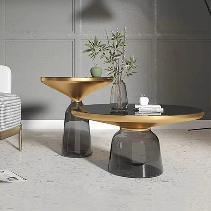 

Nordic Living Room Furniture Leisure Coffee Tables Modern Minimalist Hotel Round Side Table Creative Office Villa Corner Table L