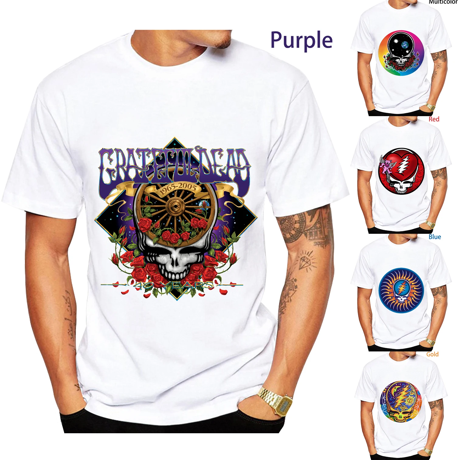 

Newest Fashion 3D Printing Grateful Dead TShirt Cool Short Sleeved Tees Men/Women Pullover Tops Unisex Hot Summer T Shirt