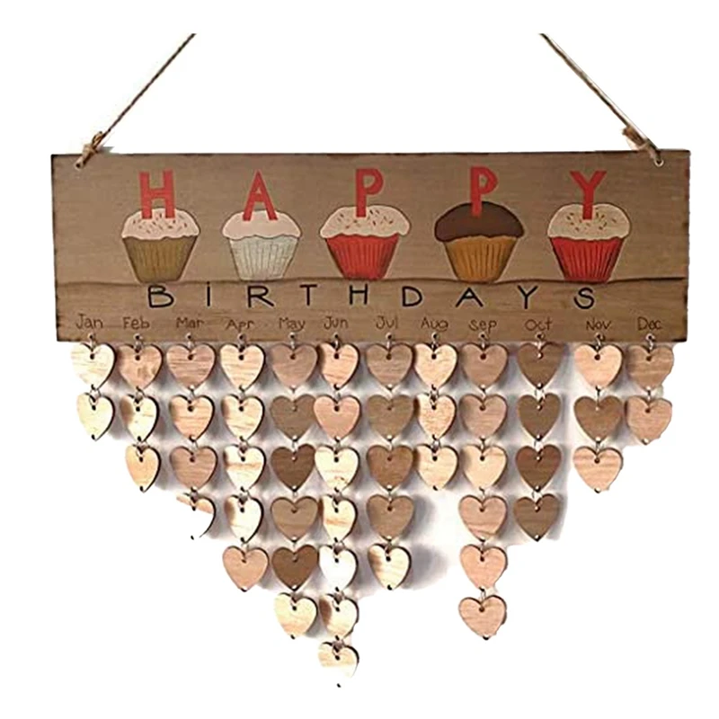 

Living Room Calendar Decoration Heart Shape Exquisite Wall Ornament Birthday Gift