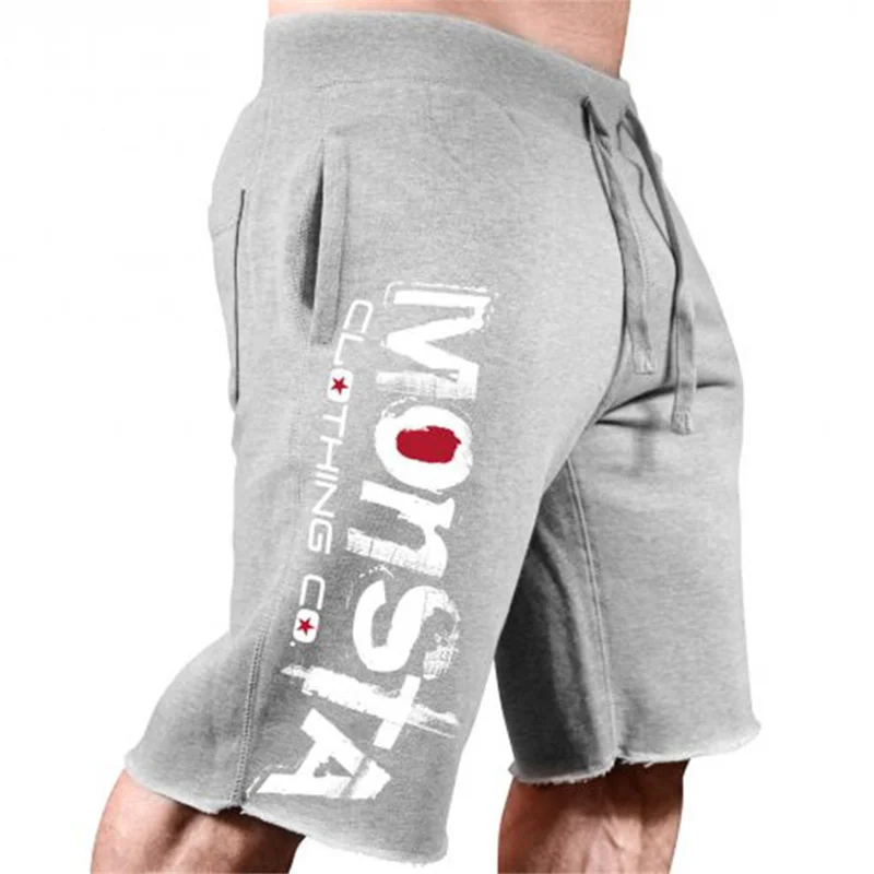 

Men's Summer Loose Cotton Print Casual Sorts Fitness Workout ym Clotin Join Sweatsorts Knee Lent Plus Size Sort omme