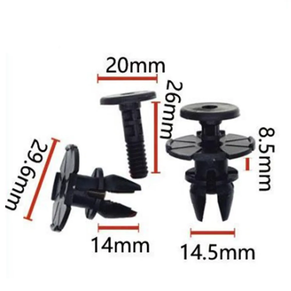 

Spacer Clip Clip Screw Side Skirt Spacer 20 Pairs 27mm Black Fastener Moulding Clip Nylon For BMW 5 & 6 Series