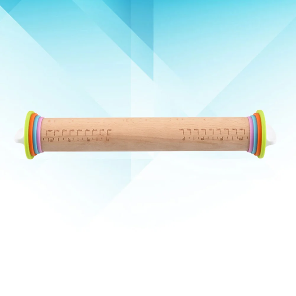 

1pc Rolling Pin Rolling Pin for Pizza Dough Rolling Pin Wood Simple Rolling Pin Rolling Pin Rings for Wooden Rolling Pin