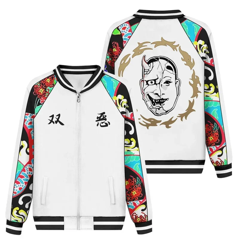 Z аниме Токио Мстители Смайлик Кавата Нахия и Соя пуловер с капюшоном 3D принтом