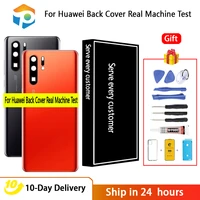 grade aaa for huawei p30 pro battery cover rear glass door housing for huawei p30pro battery back cover real machine test