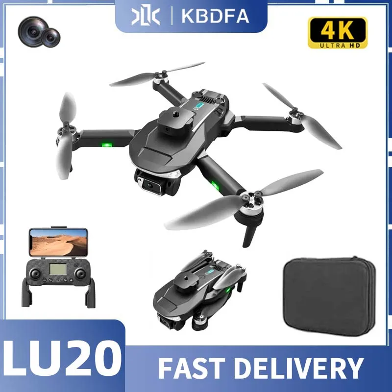 

KBDFA Квадрокоптер LU20 складной с двойной камерой, GPS, ESC, 4K, 2023