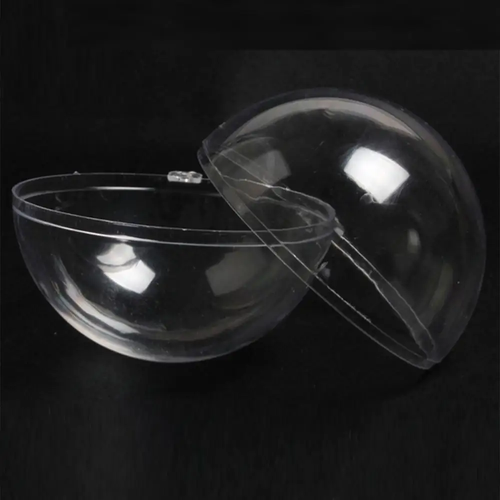 

10pcs Christmas Clear Ball Decorations 2023 Diy Fillable Baubles Christmas Tree Pendant For Home Garden Holiday Ornamen Plastic