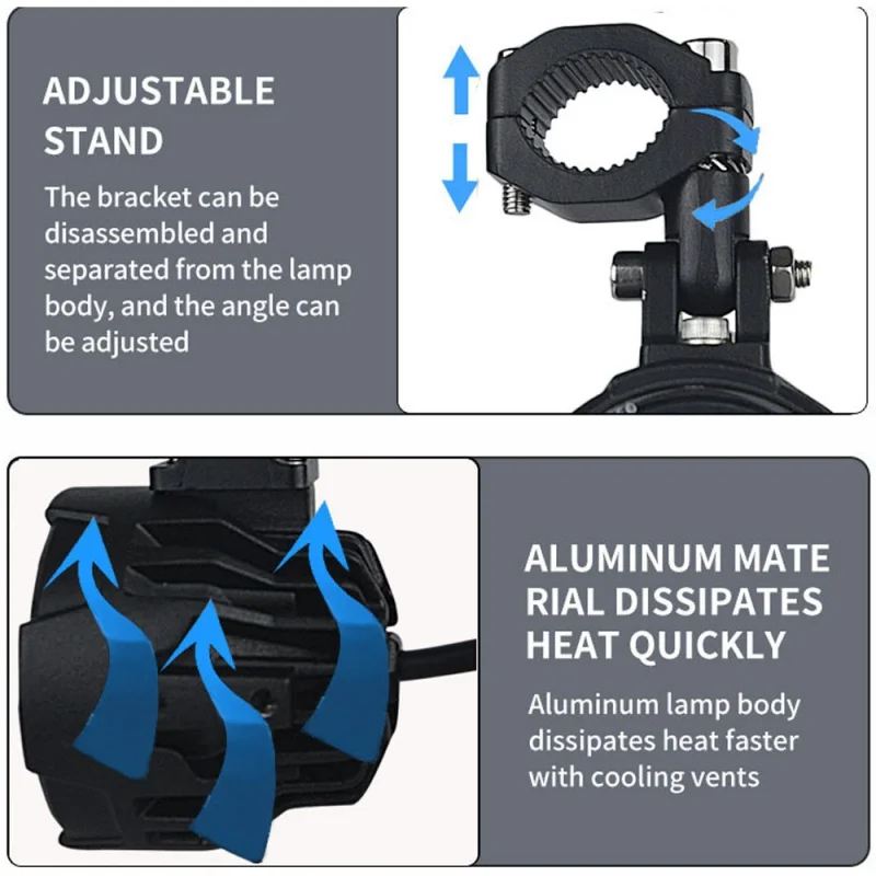 100 Вт светодиодный светильник для мотоцикла противотуманные фары