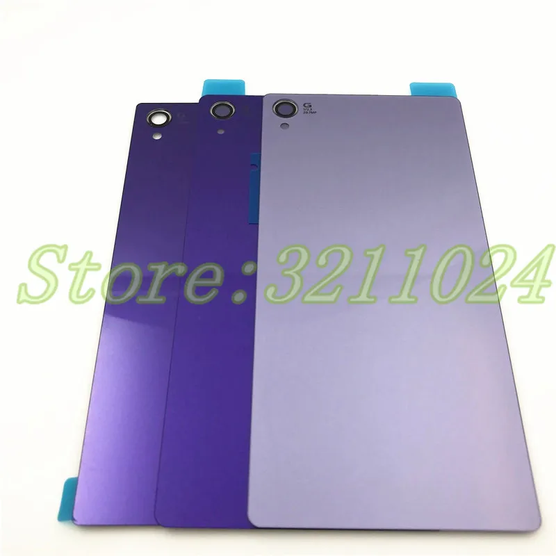 New Rear Door Battery Back Housing Glass Replacement Cover Case For Sony Xperia Z1 Z2 Z3 With Logo images - 6