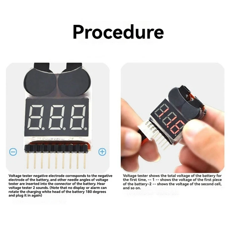 BBX1-8S 1-8S 2IN1 Тестер напряжения Lipo батареи/Сигнализация звукового сигнала низкого