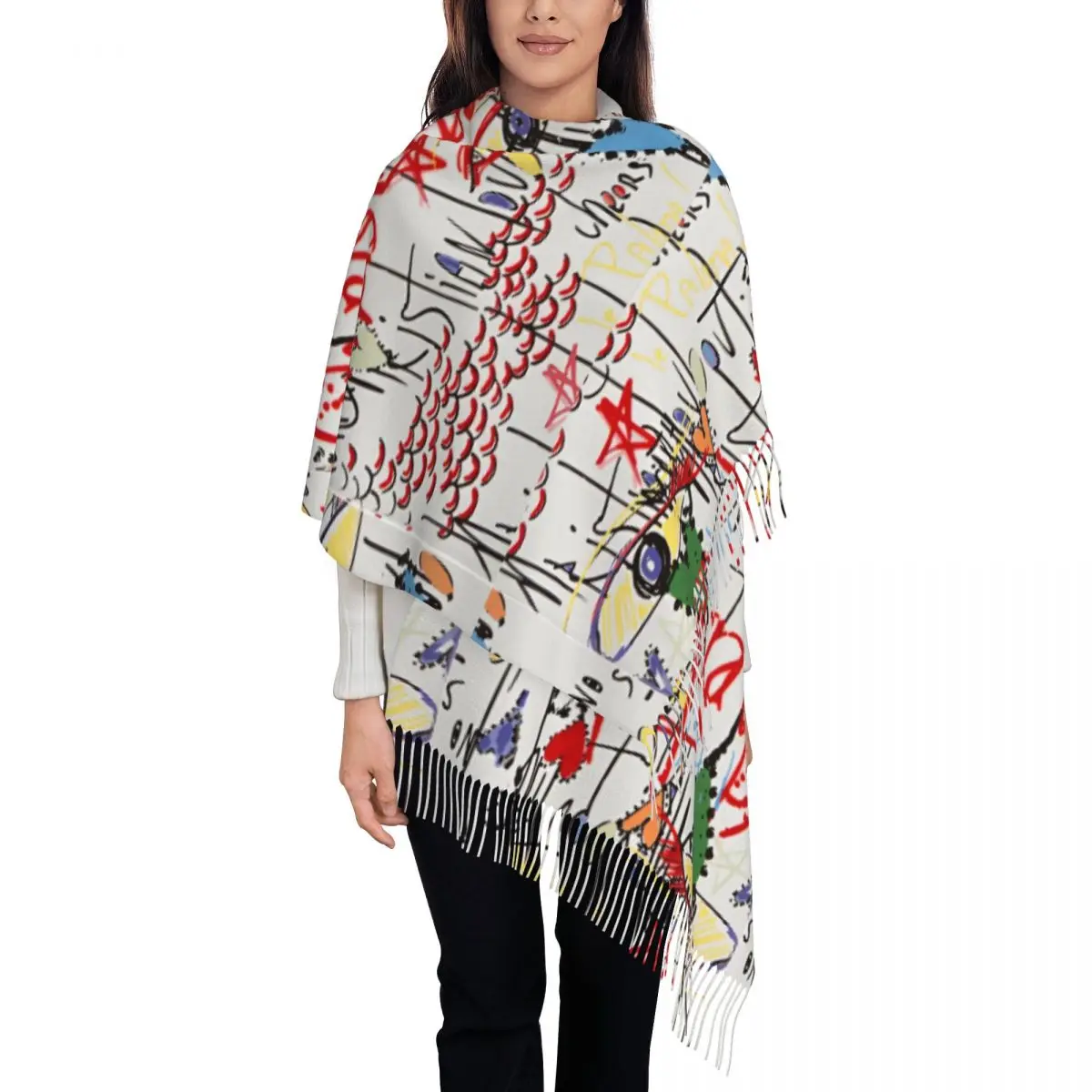 Кристианский шарф на высоком каблуке для женщин зима-осень шали из пашмины и