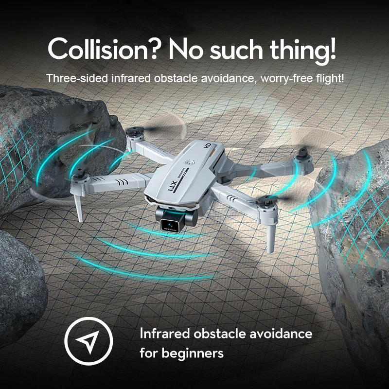 Квадрокоптер XT1 RC 4K с профессиональной камерой FPV и Wi-Fi |