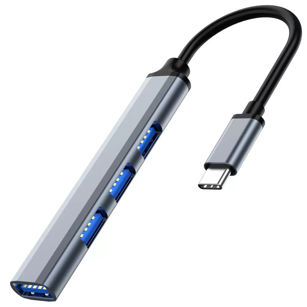 

High Speed 3 Port USB 2.0 Multi HUB Splitter Expansion Desktop PC Adapter New