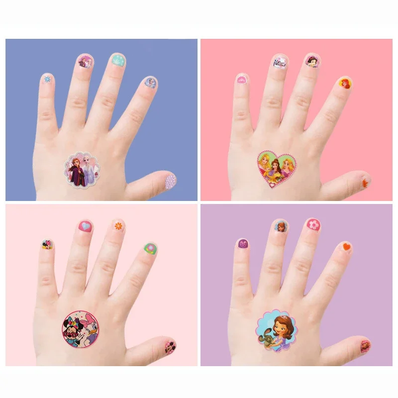 Disney Frozen мультфильм игрушки наклейки для ногтей принцесса Микки Маус София