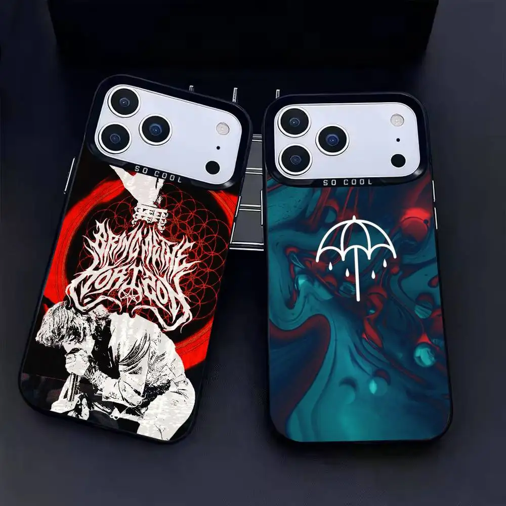 Фото Чехол BMTH B-Bring Me the H-Horizon для iPhone 17, 16, 15, 14, 13, 12 Pro Max, черный матовый, противоударный, цвета «Кэнди» №1