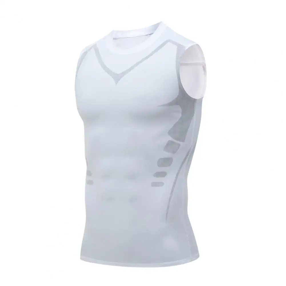 

Men Sport Vest Breathable Men's Sports Vest Quick-dry Sweat-absorbing Soft Elastic Top with Hollow Out Design for Summer