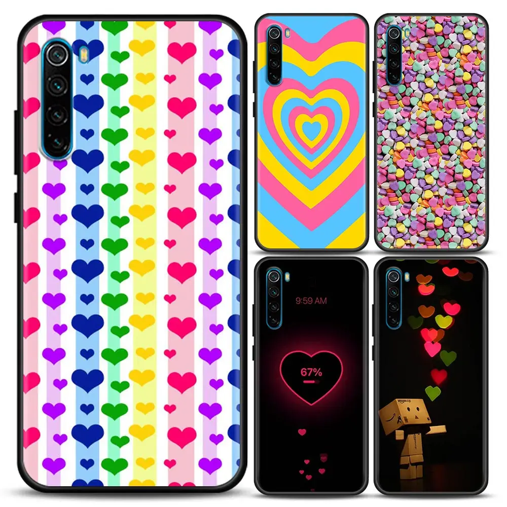 

Heart Circle Images Phone Case for Redmi 6 6A 7 7A Note 7 Note 8 A Pro 8T Note 9 S Pro 4G T Soft Silicone