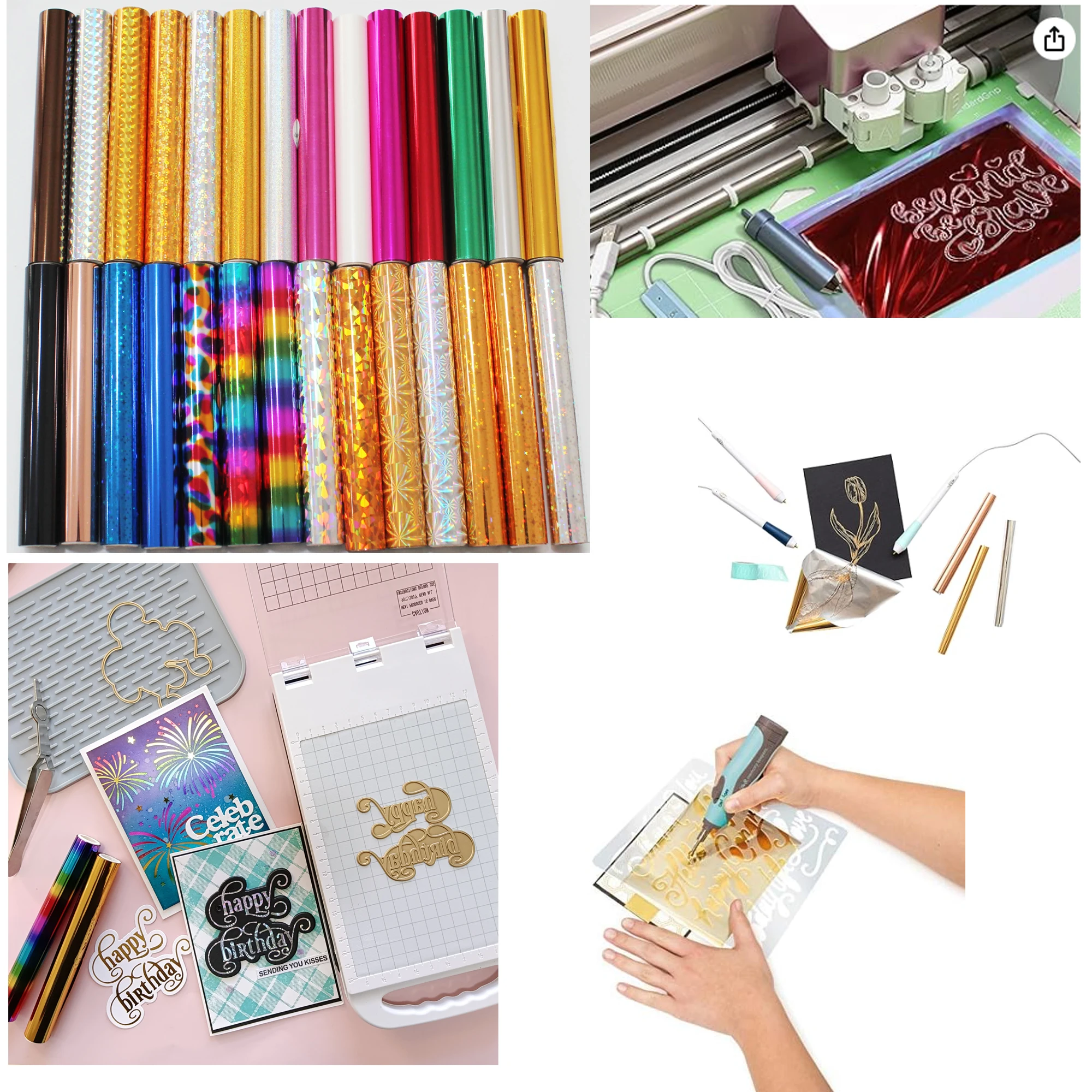 Alinacutle 3 М Рулон Фольги Горячего Тиснения Для Бумаги Кожи Сделай Сам Переводная