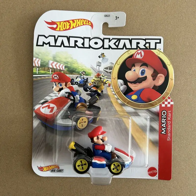 New Wheels Premium The Super Mario Bros Movie Kart Wario Luigi Plumber Van Koopa Troopa Toad Donkey Kong Литая модель автомобиля