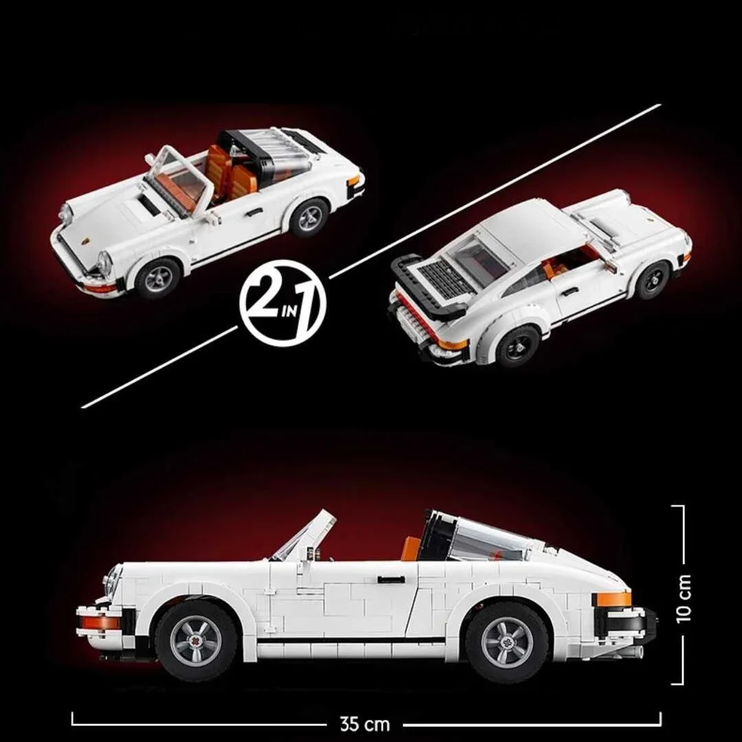 Ретро Техническая Модель Автомобиля Набор Строительных Блоков Гоночный