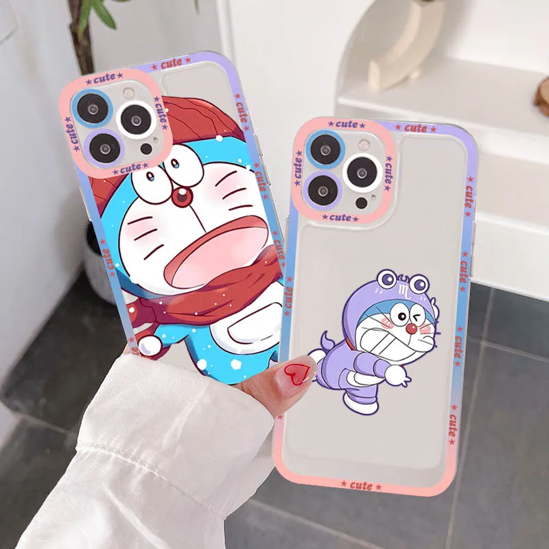 

Anime Doraemon Phone Case for iPhone 11 12 13 Mini Pro Max 14 Pro Max Case shell