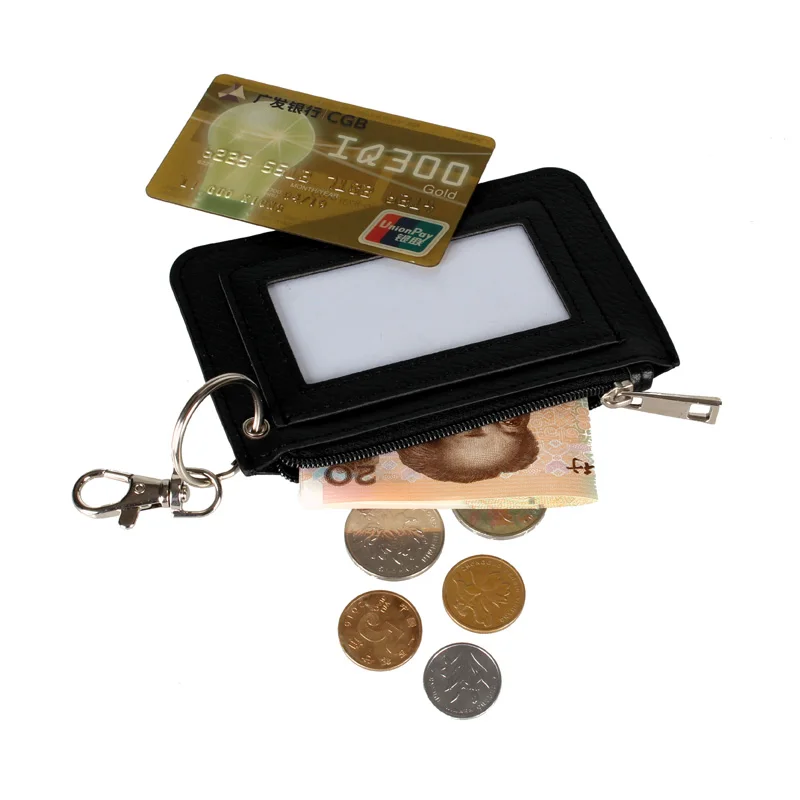 Женский кошелек из искусственной кожи на молнии мужской Ультратонкий