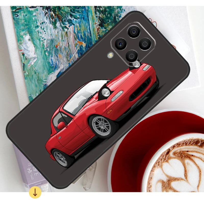 Красный чехол Miata Mx5 Na для Samsung Galaxy M20 M31 M51 M12 M32 M52 M13 M23 M33 M53 M30s M31s M14 M34 M54