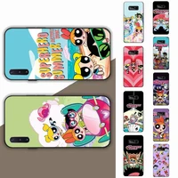bandai cute cartoon powerpuff girls phone case for samsung note 5 7 8 9 10 20 pro plus lite ultra a21 12 72
