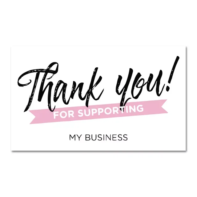 

Pcs White Thank You Card Thank You For Your Order Card Praise Labels For Small Businesses Decor For Small Shop Gift Packet