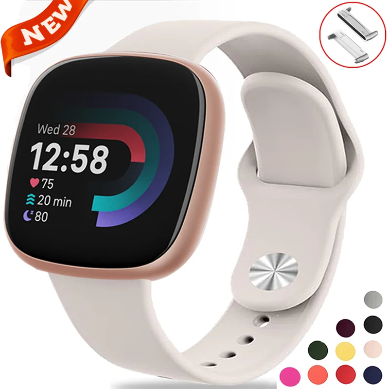 

Silicone Strap For Fitbit Versa 4 3 Band Pulseira Smart Watch Belt Correa Soft Bracelet Fitbit Watch Versa Sense2 Accessories