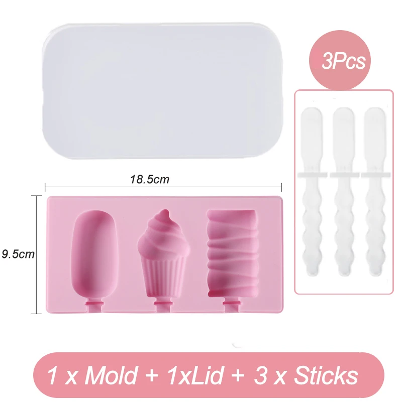 

Силиконовая форма для мороженого с крышкой и палочками, форма «сделай сам» для фруктов и животных, форма для выпечки, кухонный инструмент